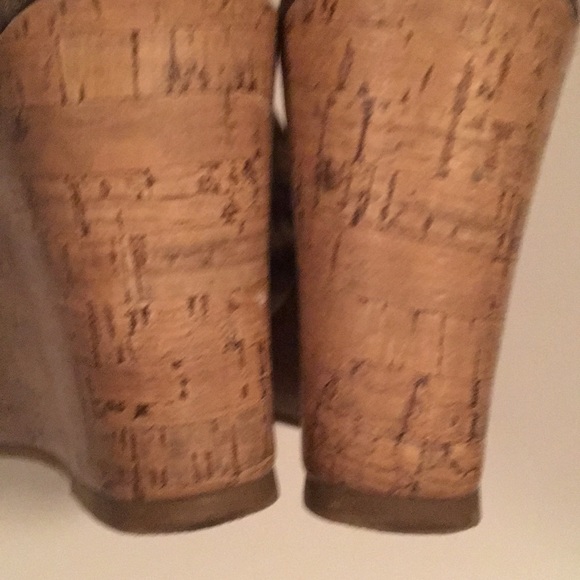 EUC American Eagle Plaid Wedge Sandals Sz7 - Picture 8 of 8